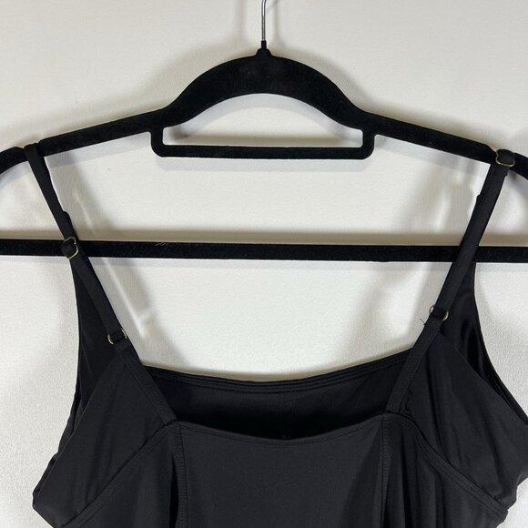Andie Black One-Piece Swimsuit Size Medium Black Andie‎ One Piece Swimwear Beach - Picture 5 of 9
